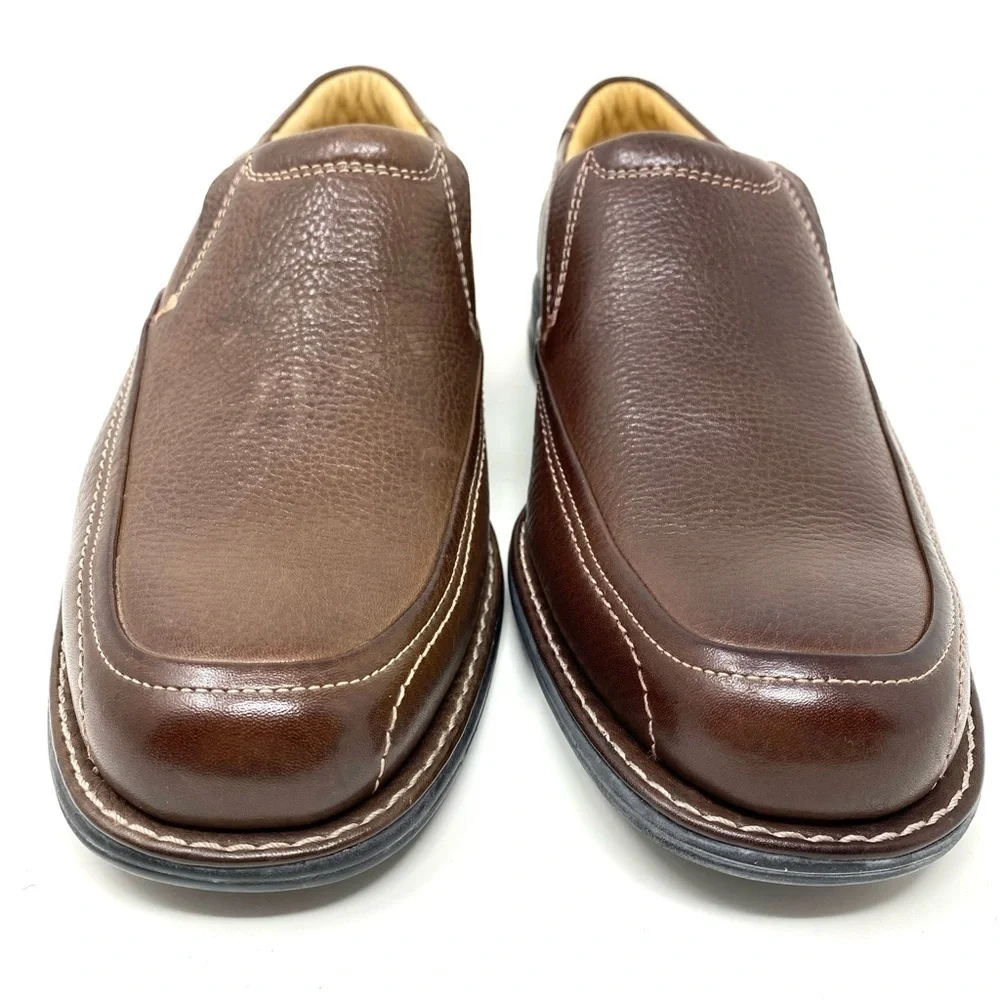 Johnston & Murphy Shuler SGore Dark Brown Leather Slip On